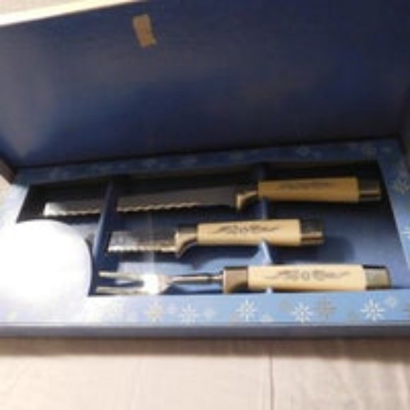 Vintage Regent Sheffield Americana Star Cutlery Carving Set - Picture 2 of 8